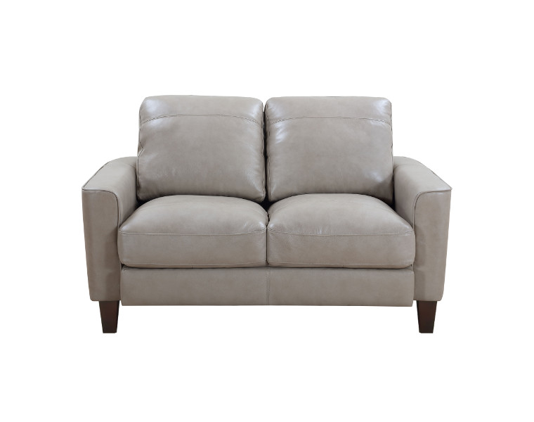 chino leather loveseat in sand leather