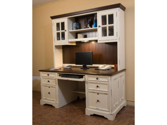 barcelona home office desk with hutch