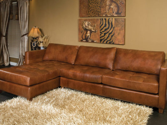danilo leather sectional