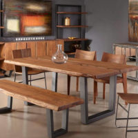 living edge dining table