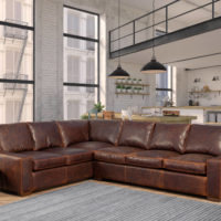 max leather sectional