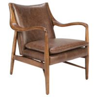 kiannah club brown chair