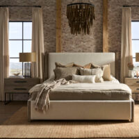 boulder upholstered bed - available from wholesale design warehouse