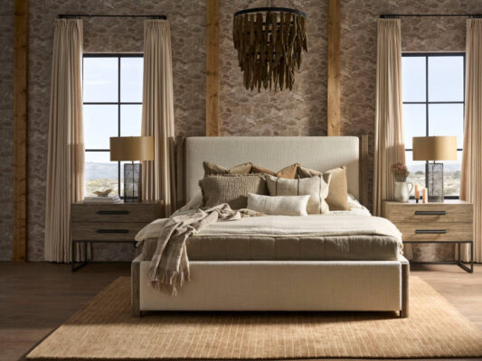 boulder upholstered bed - available from wholesale design warehouse