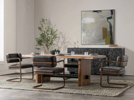 brinton live edge dining set - available from wholesale design warehouse