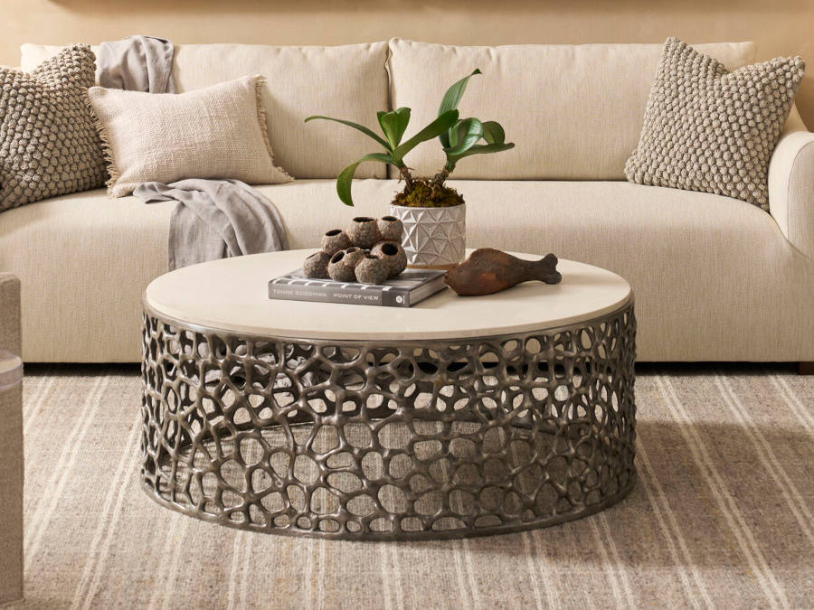 coral cocktail table - available from wholesale design warehouse