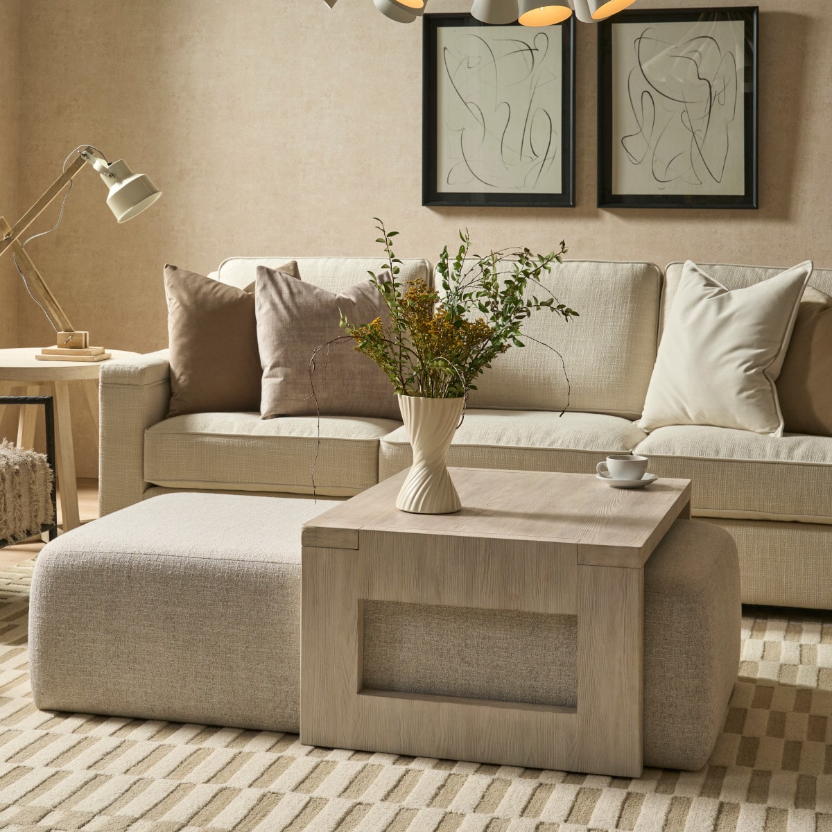 dwell river rock nesting cocktail ottoman - available from wholesale design warehouse